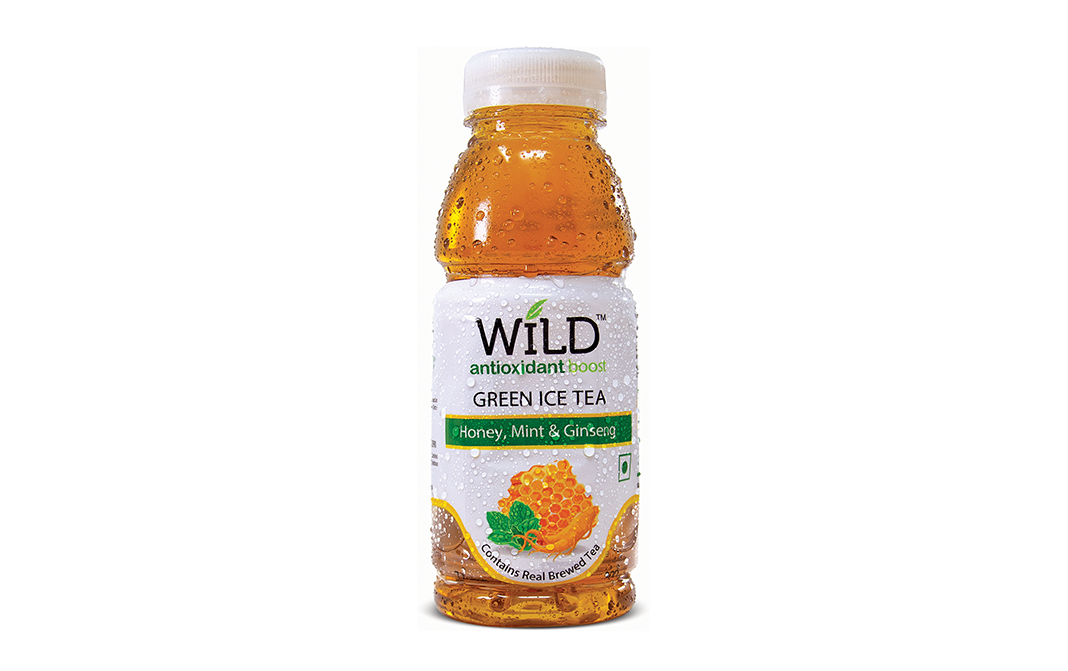 Wild Green Ice Tea Honey, Mint & Ginseng   Plastic Bottle  300 millilitre